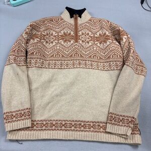 Obermeyer Beige and Brown Nordic Style Ski Sweater